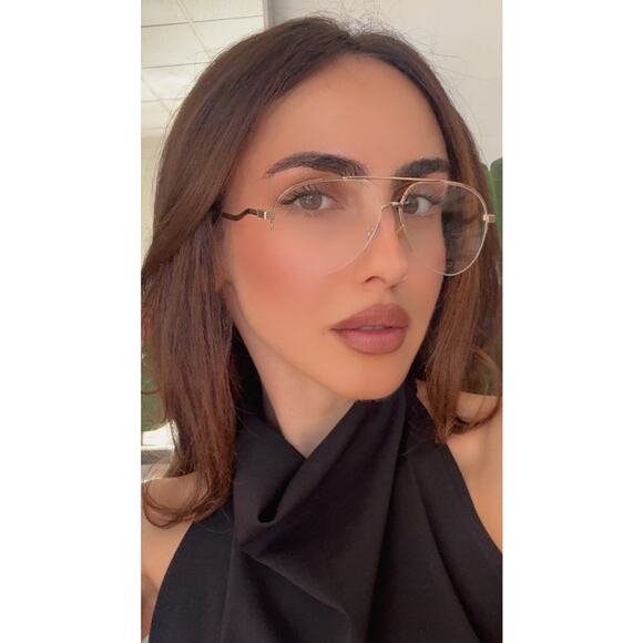 NEW Gucci GG0971O Gold Pilot Aviator Eyeglasses Frames main image 8